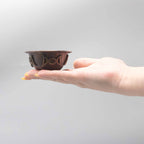 Antique Copper Ritual Bowl, Triple Moon, 8x4cm