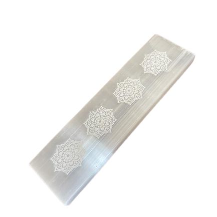 Selenite Charging Plate 15cm - Mandala Design – view 3