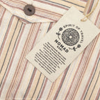 Nomad Sari Grandad Shirt - Brown Beige - Large – view 9