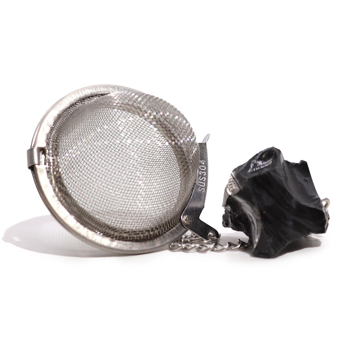 Black Obsidian Crystal Tea Strainer – view 2