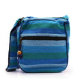 Large Nepal Sling Bag - Blue Rivers Print, Adjustable Strap