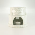 Ceramic Cake Oil Burner - Happy Birthday - White – view 4