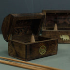 Mini Mango Wood Incense Cone Smoke Box – view 3