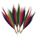 Pampas Broom Set of 4 - Rainbow Colours