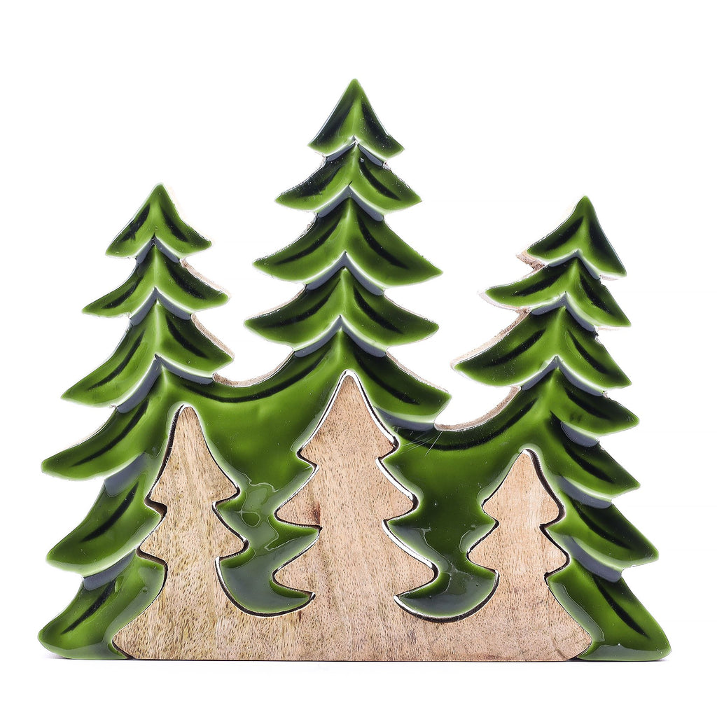 Three Trees 3D Wooden Decoration - 20 x 23 cm – view 4
