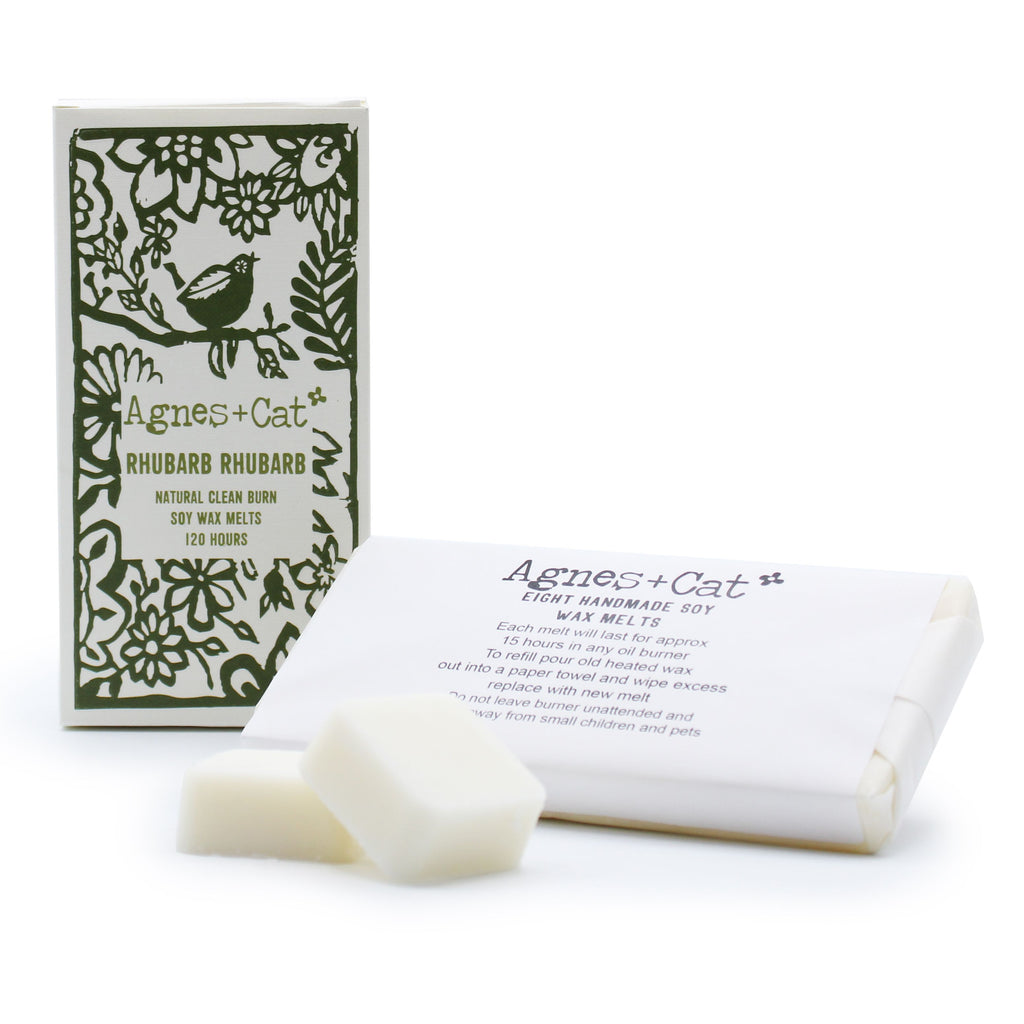 Agnes + Cat Rhubarb Rhubarb Soy Wax Melts, Box of 8