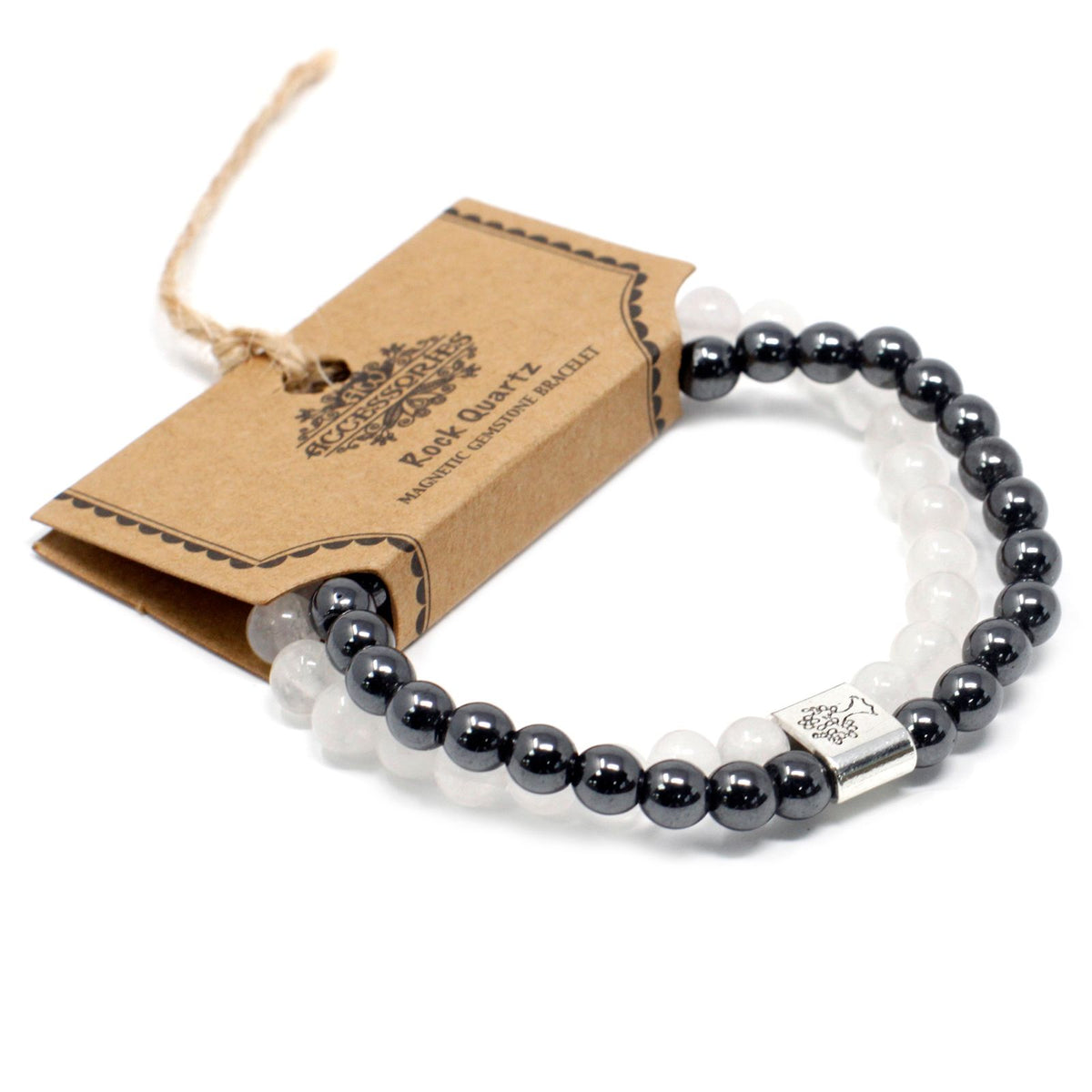 Magnetic Rock Quartz Gemstone Bracelet – view 3
