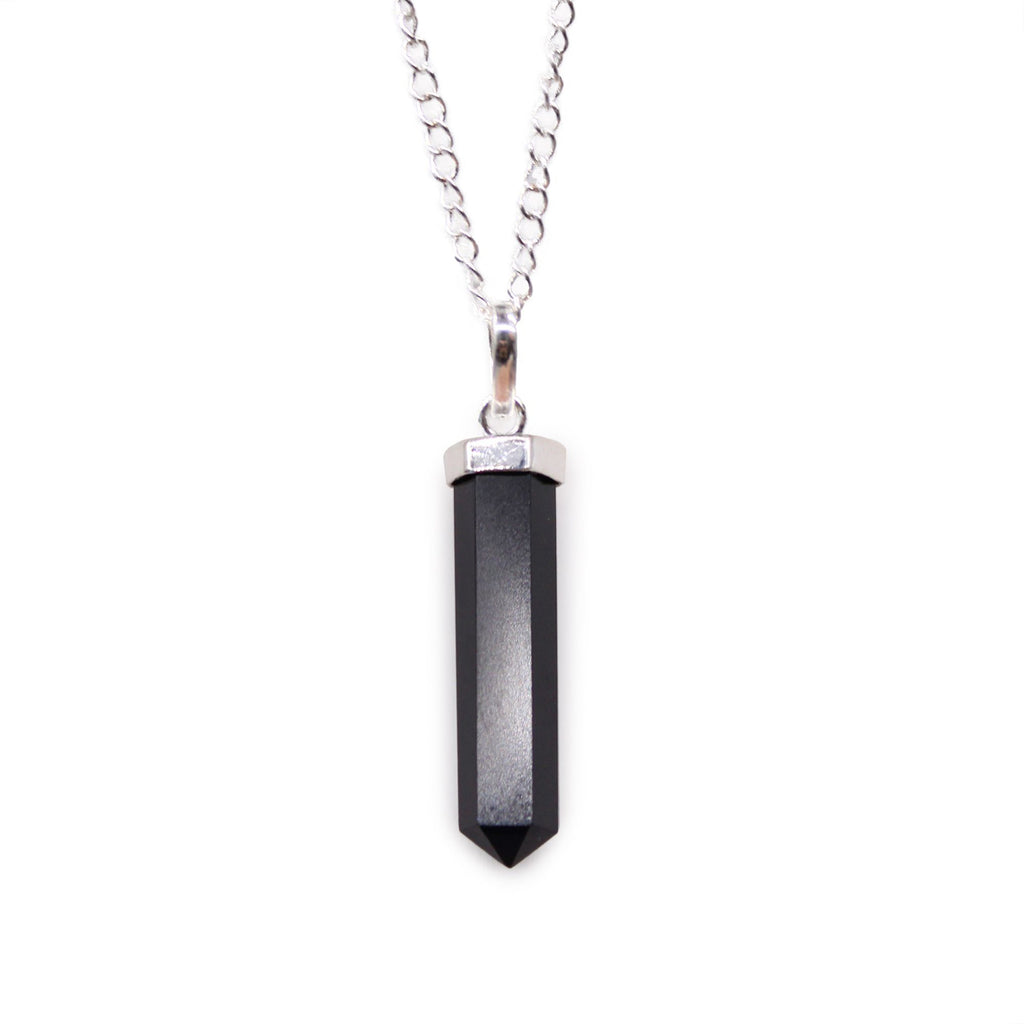 Black Agate Point Pendant Necklace – view 6
