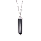 Black Agate Point Pendant Necklace – view 6