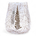 Natural Floral Glass Large Bowl Candle Holder - Pino 15x12cm – view 4
