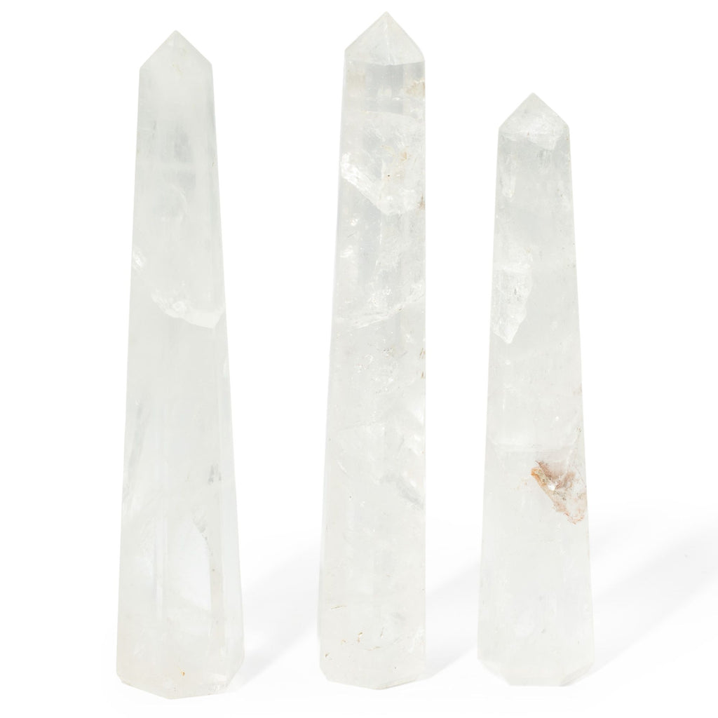 Rock Crystal Six Face Obelisk Point, approx 17cm – view 4