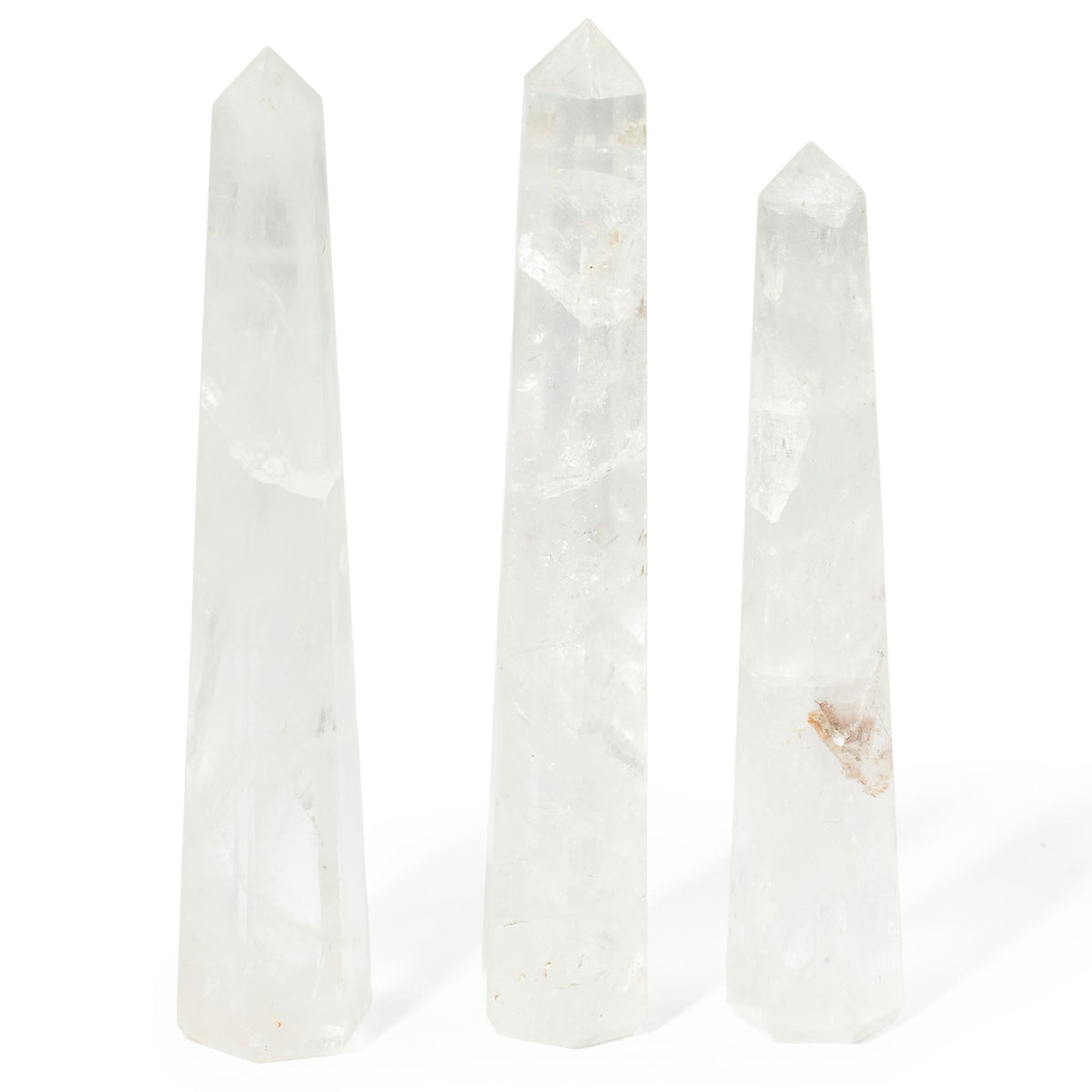 Rock Crystal Six Face Obelisk Point, approx 17cm – view 4