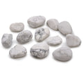 White Howlite Medium Tumble Stones - Bag of 12