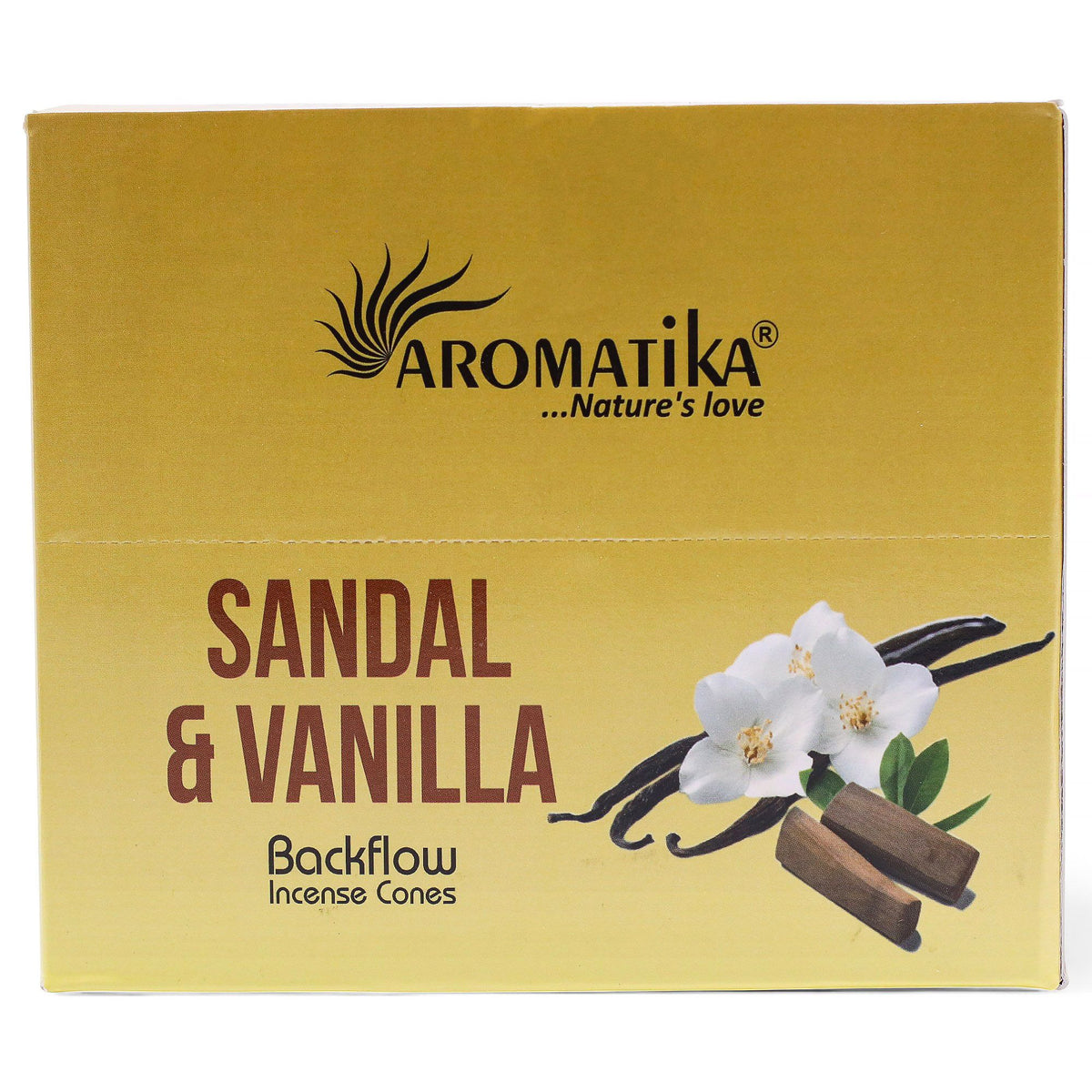 Aromatika Sandalwood & Vanilla Backflow Incense Cones Pack 10 – view 3