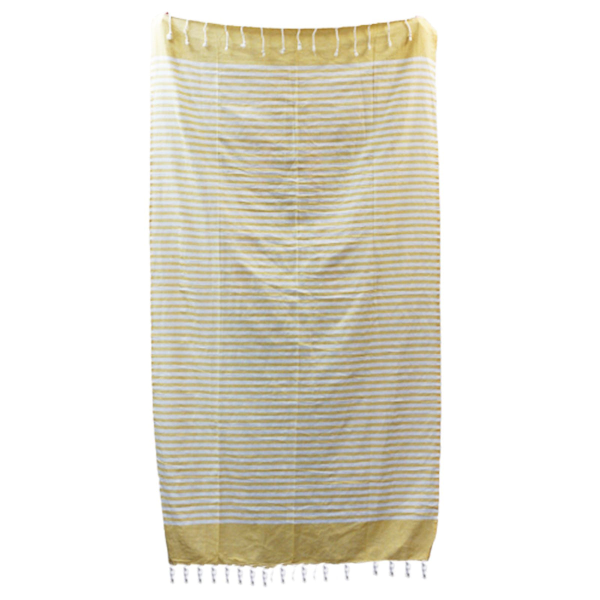 Cotton Pareo Towel - 100x180 cm - Sunny Yellow – view 7