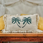 Cotton Cushion Cover - Palm Tree - 30x50cm – view 2