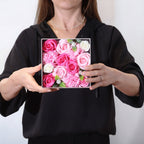 Square Soap Flower Gift Box - Baby Blessings Pink – view 2