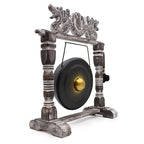 Small Gong in Black Stand - 25cm – view 4