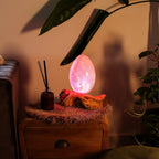 DriftGlow Lamp - Crackle Fire Egg Shade, Orange – view 10