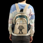 Small Hemp Backpack - Bodhi Tree Design – view 3
