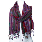 Indian Boho Scarf - 50x180 cm - Random Greens