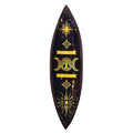 Triple Moon Enamel Incense Bowl - Mango Wood