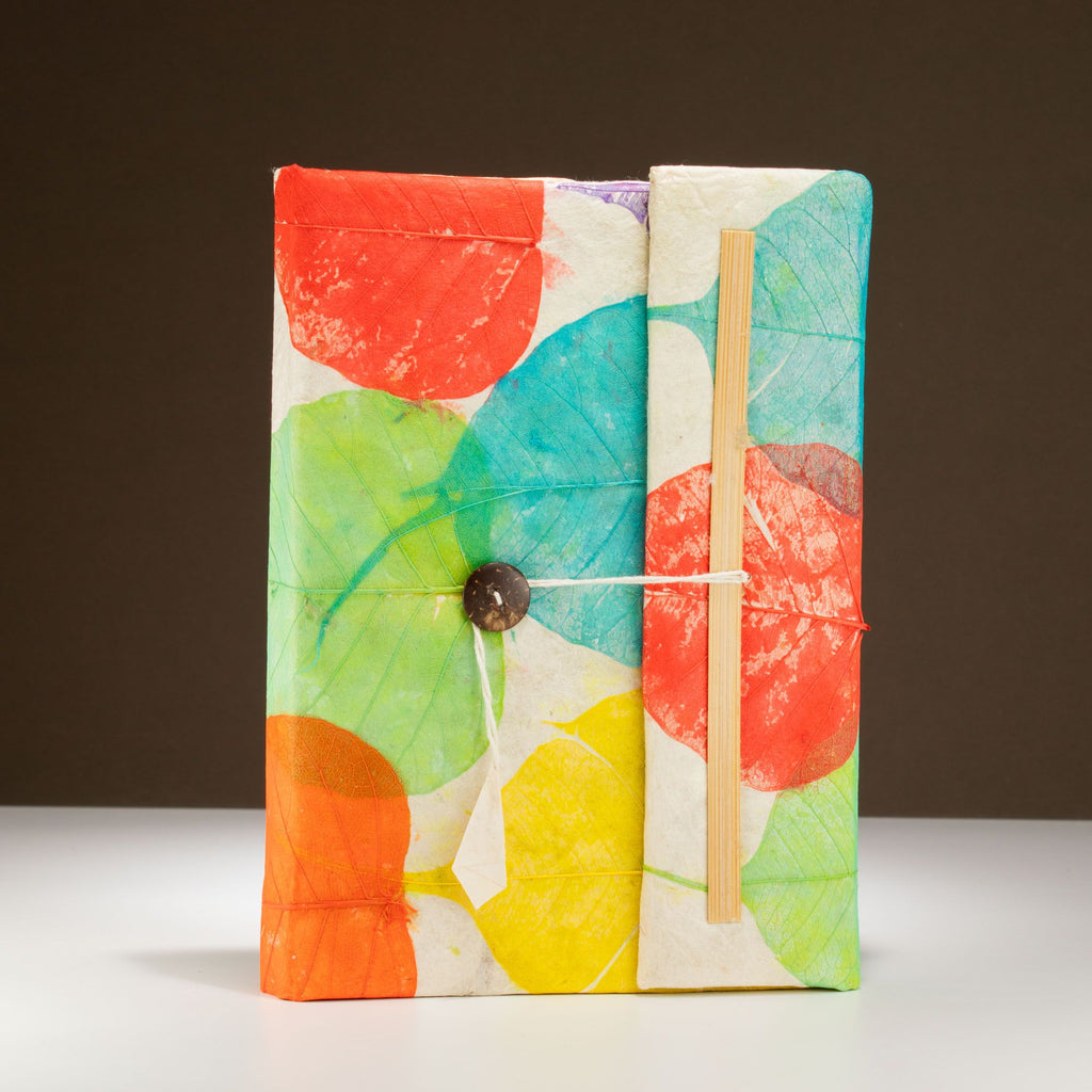 Lokta Colourful Leaves Notebook – Large – view 2