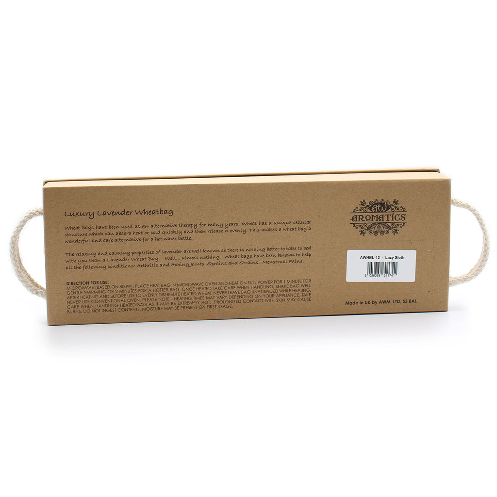Lavender Wheat Bag Gift Box - Lazy Sloth Print – view 3