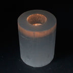 Selenite Cylinder Candle Holder - 10 cm – view 2