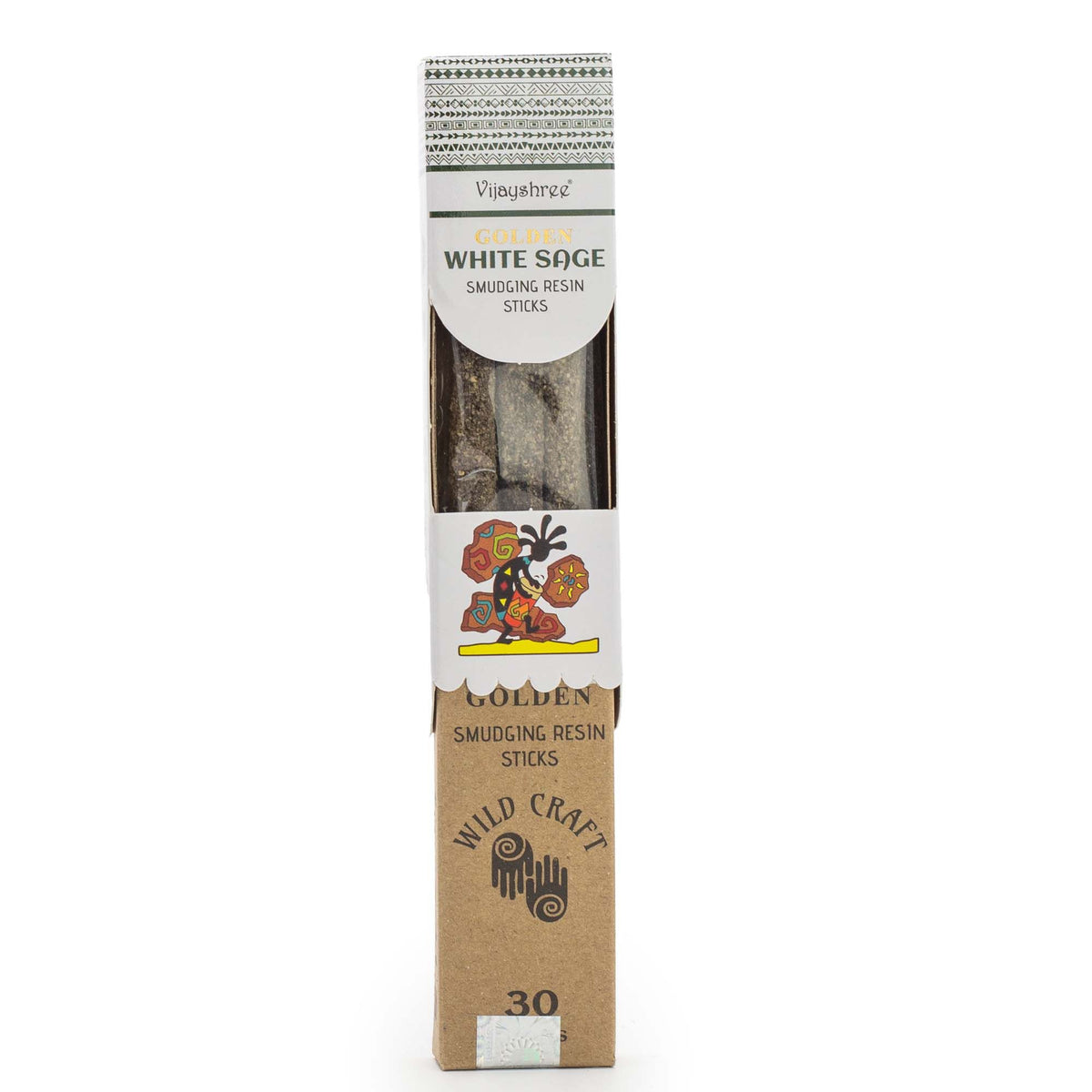 Golden White Sage Smudging Resin Sticks - 30g Pack of 6 – view 3