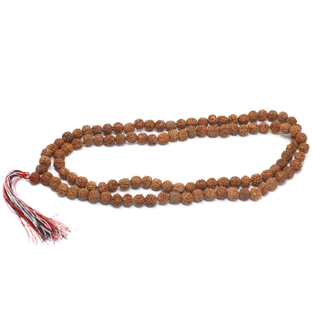 108 Bead Rudraksha Mala Bracelet - Natural – view 7
