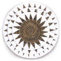 Set of Three Seagrass Bowl Wall Art, Cream