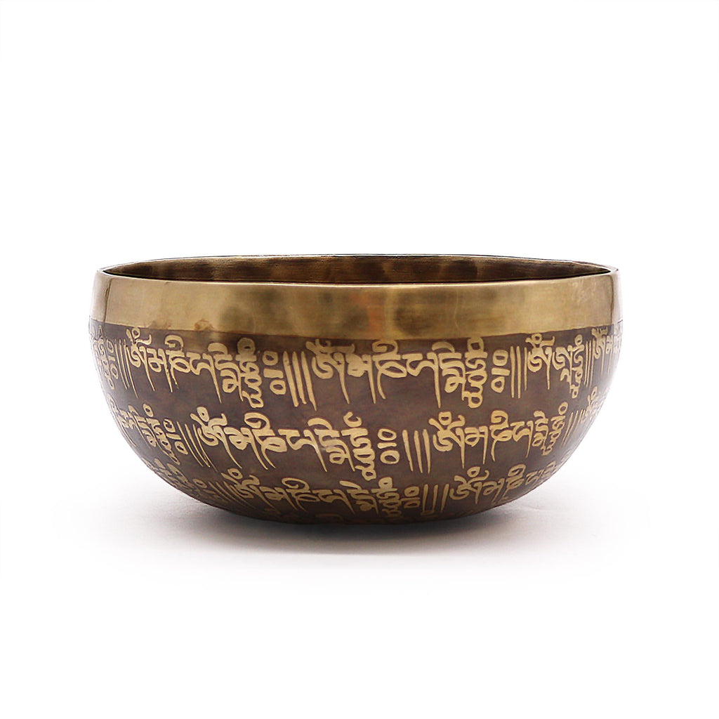 Tibetan Engraved Singing Bowl - Mantra (16cm)