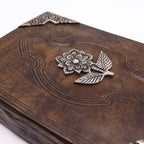 Hefty Brown Tan Leather Book, Zinc Rose – 20x26 cm – view 3