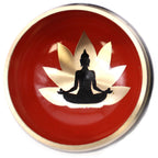Buddha Singing Bowl Set - Black/Orange (10.7cm) – view 6