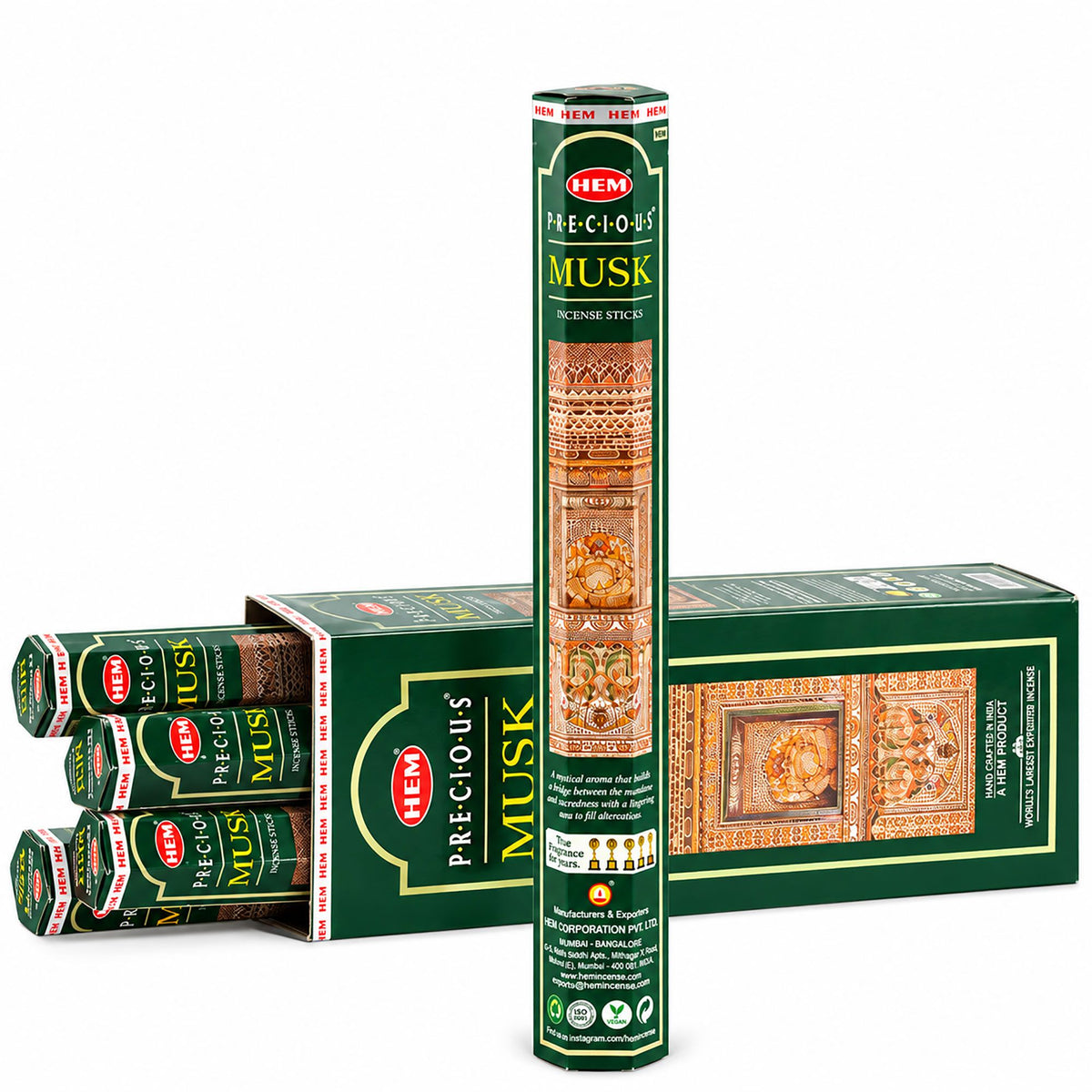 HEM Precious Musk Hexagonal Incense Sticks