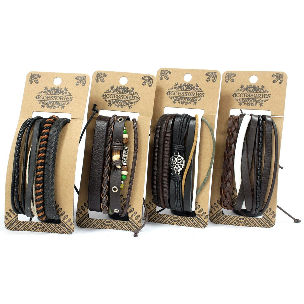 Men's Bracelet Set - Dark & Handsome, 4 Pieces – view 6
