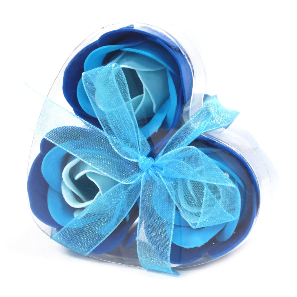 Set of 3 Soap Flower Heart Box - Lavender Roses – view 6