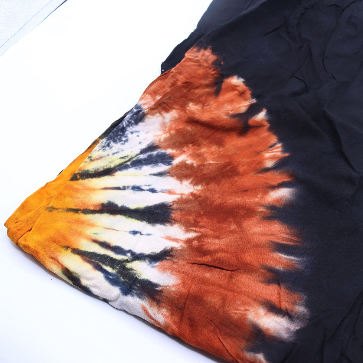 Japanese Style Lounge Pants - Black Chocolate and Orange - M – view 4