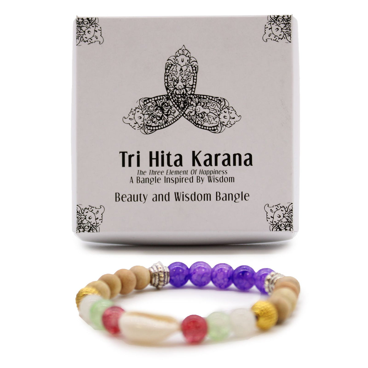 Tri Hita Karana Bangle - Beauty & Wisdom, Bali Bracelet – view 5