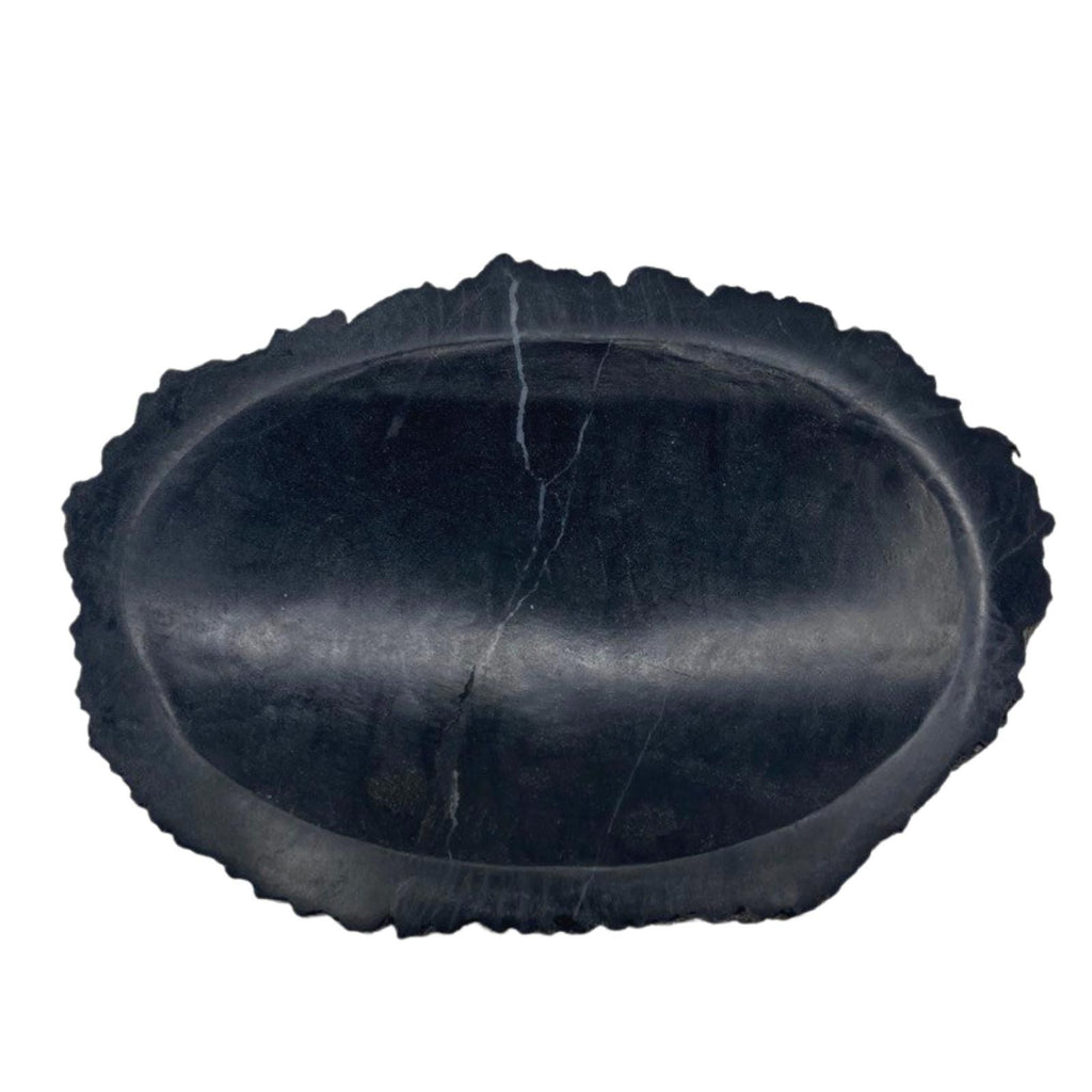 Petrified Wood Soap Dish, Black – view 3