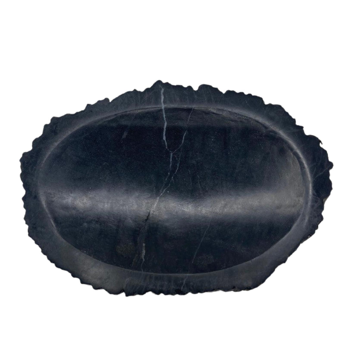 Petrified Wood Soap Dish, Black – view 3