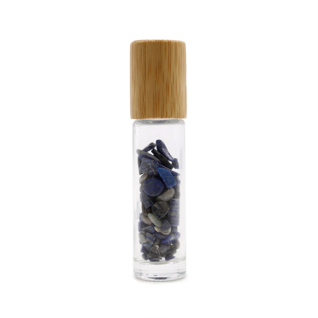 Sodalite Roller Bottle with Wooden Cap - 5ml – view 2