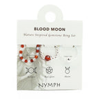Nymph Gemstone Ring Set - Blood Moon Moonstone & Ruby – view 3
