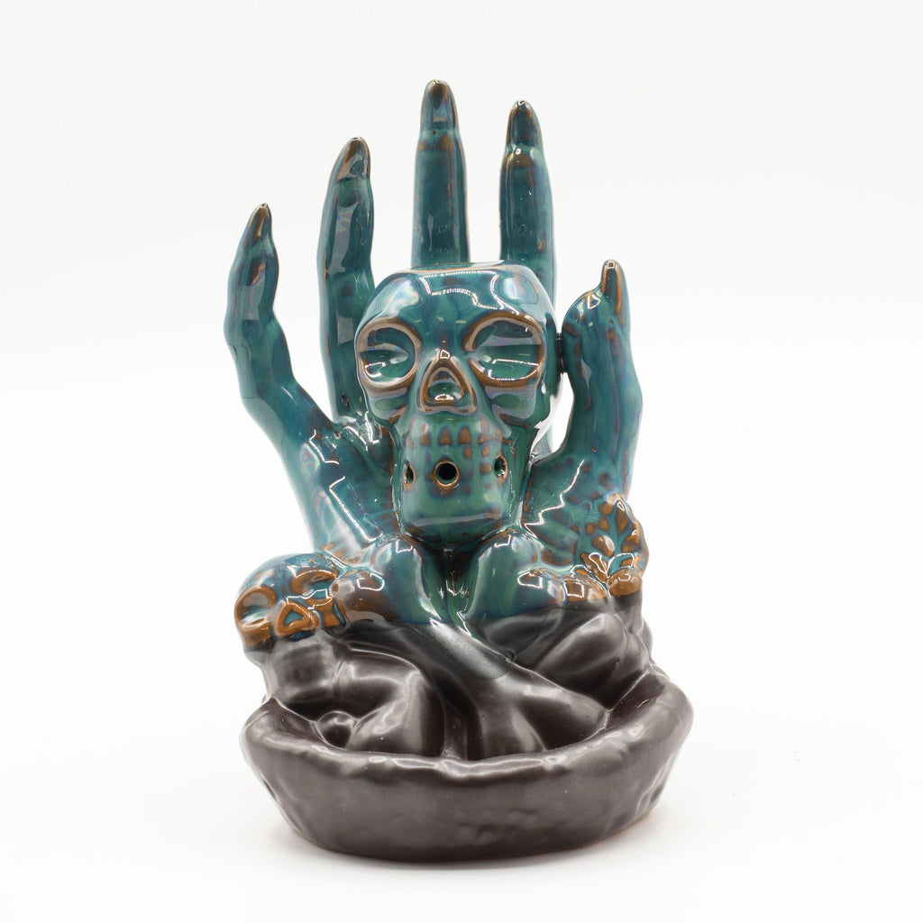 Backflow Incense Burner - Skull in Hand – view 5