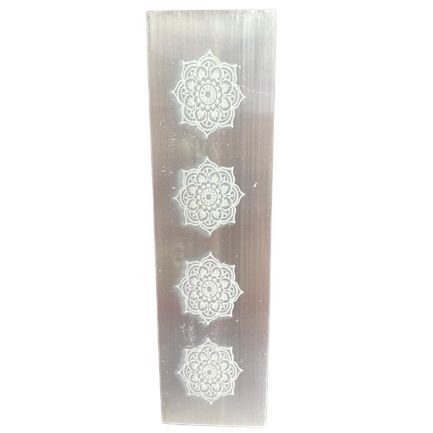Selenite Charging Plate 15cm - Mandala Design – view 2