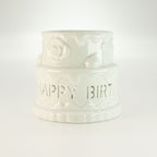Ceramic Cake Oil Burner - Happy Birthday - White – view 5