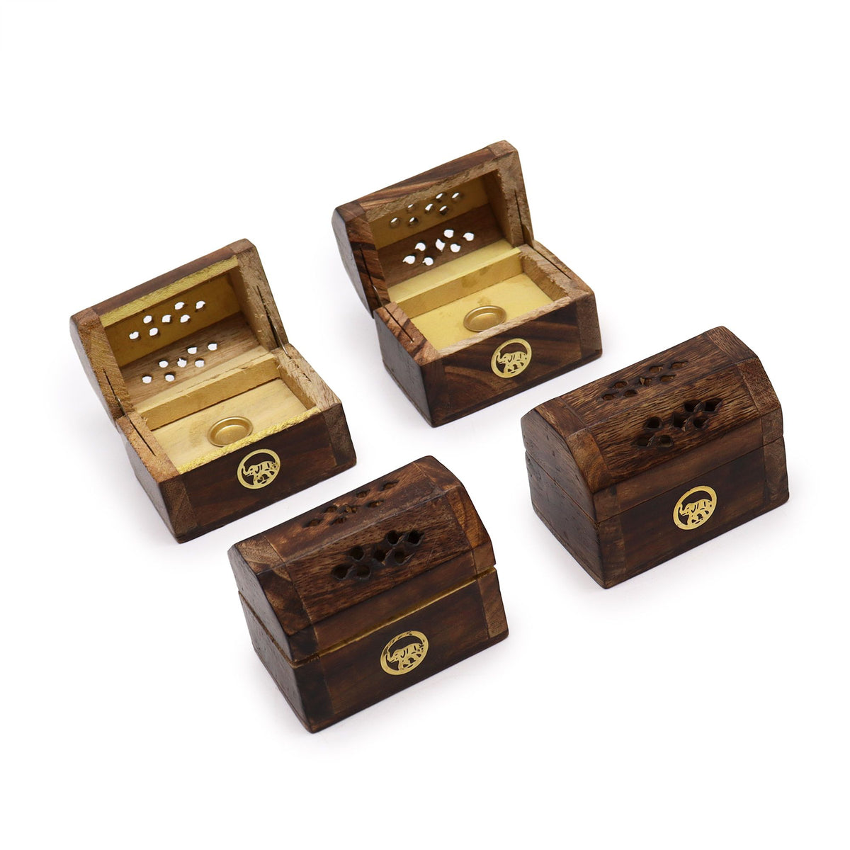Mini Mango Wood Incense Cone Smoke Box