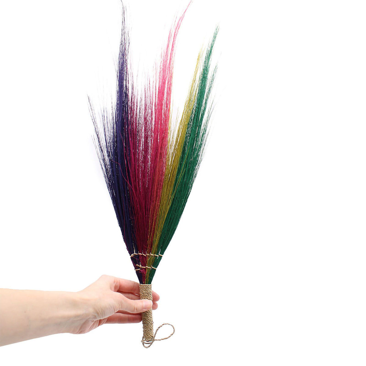 Pampas Broom Set of 4 - Rainbow Colours – view 3