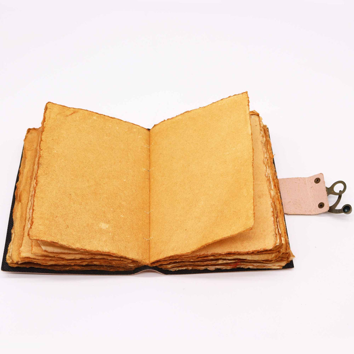 Leather Seven Chakra Deckle-Edge Notebook – 13x18 cm – view 2